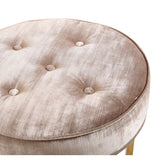 TOV Furniture Layla Velvet Ottoman | Grey TOV-OC3717
