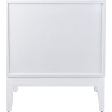 TOV Furniture Mila Lacquer Side Table | Matte White- TOV-OC4103