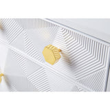 TOV Furniture Mila Lacquer Side Table | Matte White- TOV-OC4103