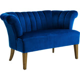 TOV Furniture Iris Velvet Settee | Navy- TOV-S102
