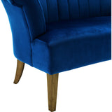 TOV Furniture Iris Velvet Settee | Navy- TOV-S102