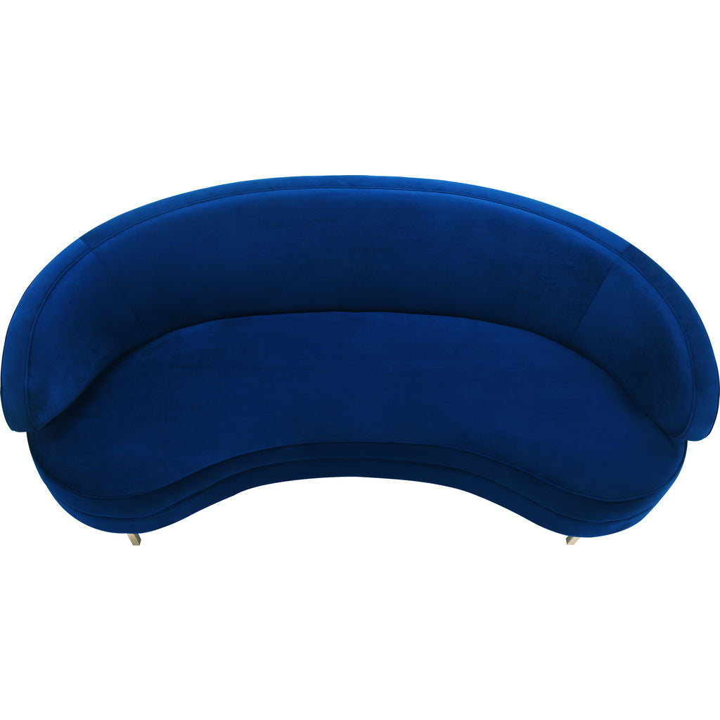 TOV Furniture Baila Velvet Sofa Navy Sportique