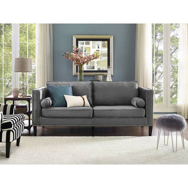 TOV Furniture Cooper Velvet Sofa | Grey- TOV-S29