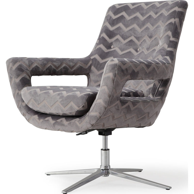TOV Furniture Fifi Swivel Chair | Grey- TOV-S6118