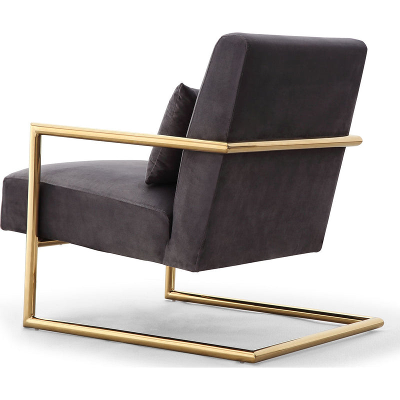 TOV Furniture Elle Velvet Chair | Grey- TOV-S6142