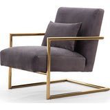 TOV Furniture Elle Velvet Chair | Grey- TOV-S6142