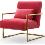 TOV Furniture Elle Velvet Chair | Pink- TOV-S6143