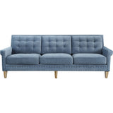 TOV Furniture Jonathan Velvet Sofa | Blue- TOV-S75