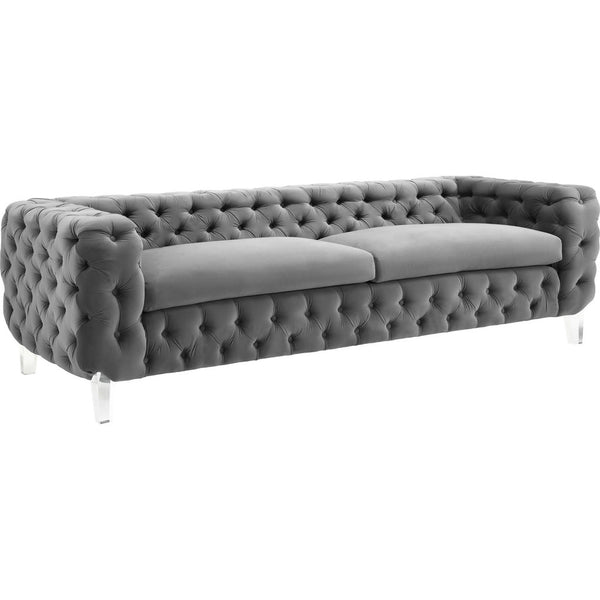 TOV Furniture Celine Velvet Sofa | Grey- TOV-S76