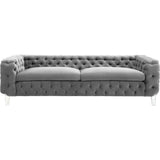 TOV Furniture Celine Velvet Sofa | Grey- TOV-S76