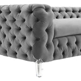 TOV Furniture Celine Velvet Sofa | Grey- TOV-S76