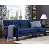 TOV Furniture Jonathan Velvet Sofa | Navy- TOV-S77
