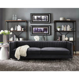 TOV Furniture Aviator Velvet Sofa | Grey TOV-S86