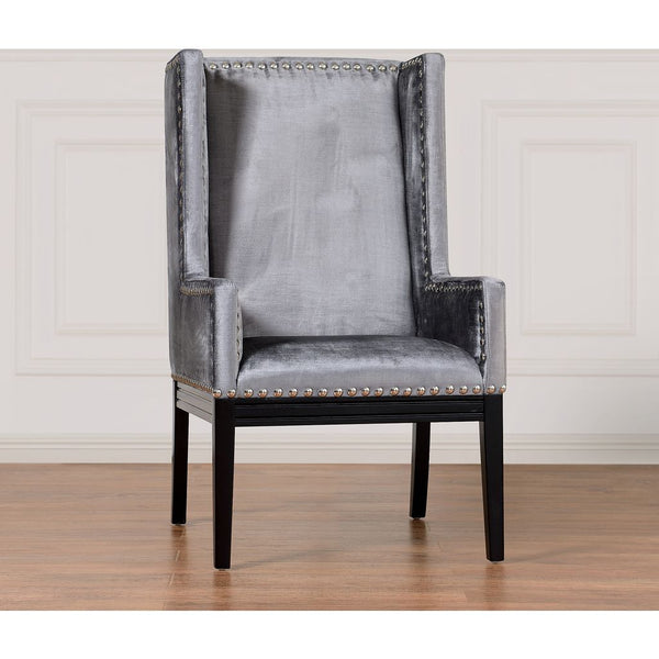 TOV Furniture Tribeca Velvet Chair | Grey- TOV-TRI-GV