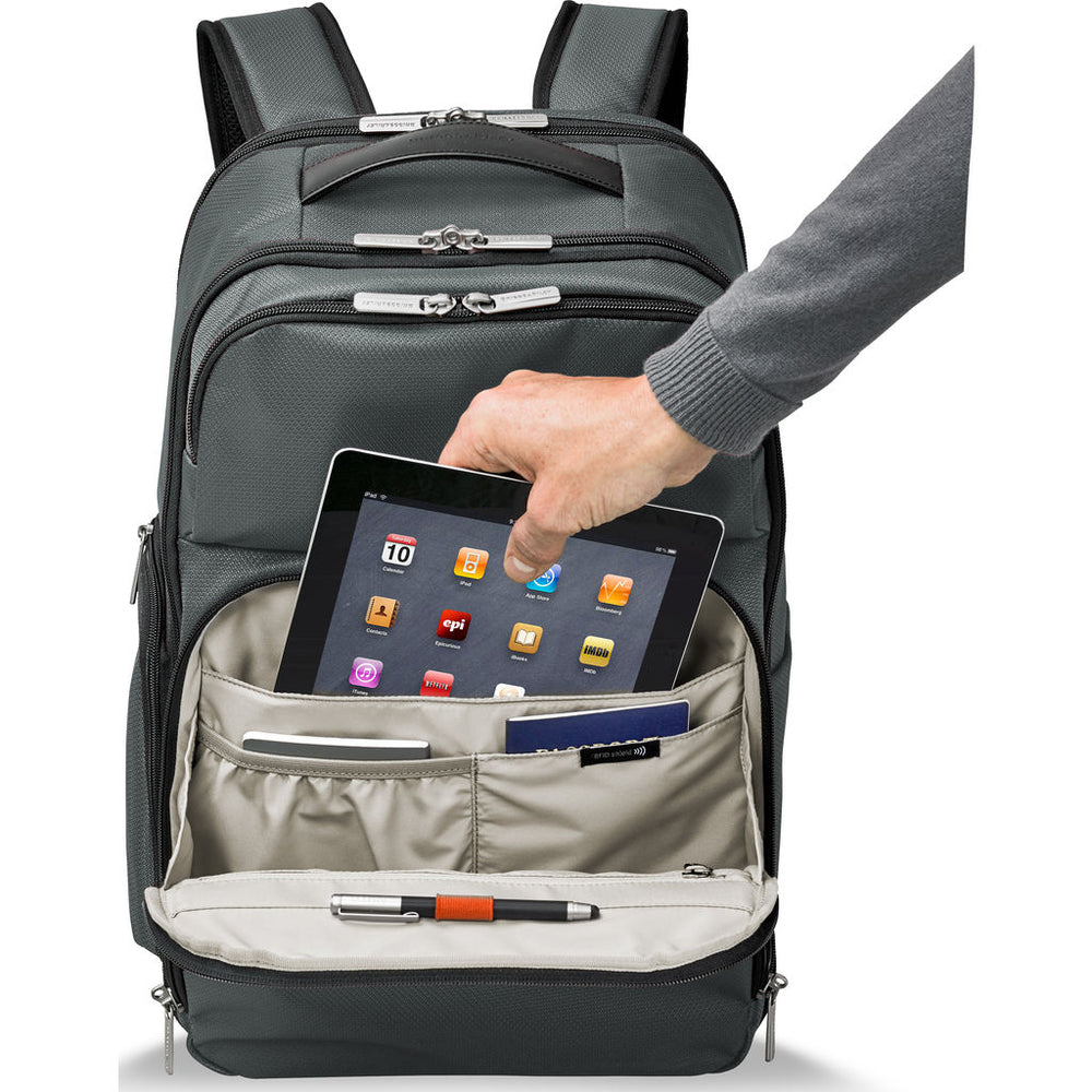 briggs & riley transcend vx cargo laptop backpack Briggs & Riley Cargo Backpack Slate – Sportique