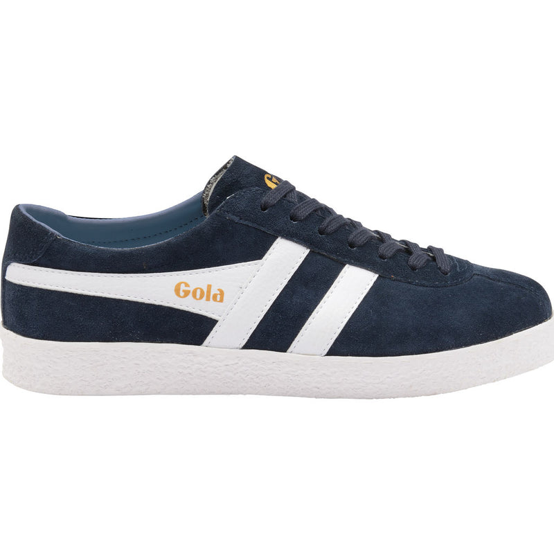 Gola Mens Trainer Suede Sneakers | Navy/White- CMA558-Size 13