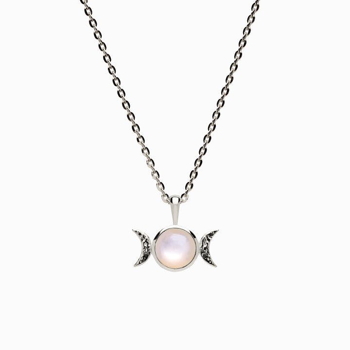 Awe Inspired Triple Moon Charm Necklace | Gold/Standard Cable Chain