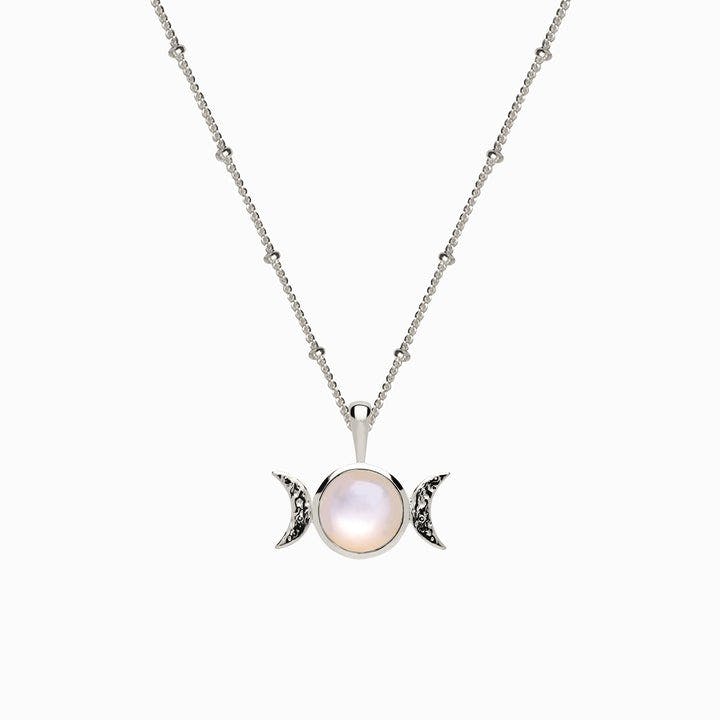 Awe Inspired Triple Moon Charm Necklace | Gold/Standard Cable Chain
