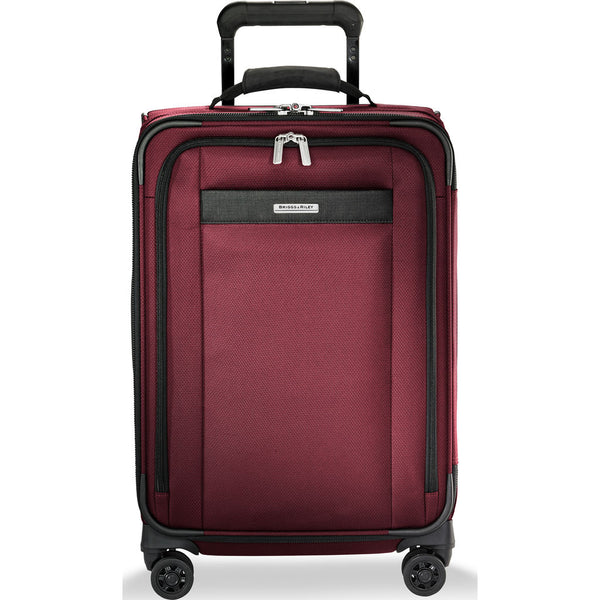 Briggs & Riley Transcend Tall Carry-On Expandable Spinner Suitcase | Merlot