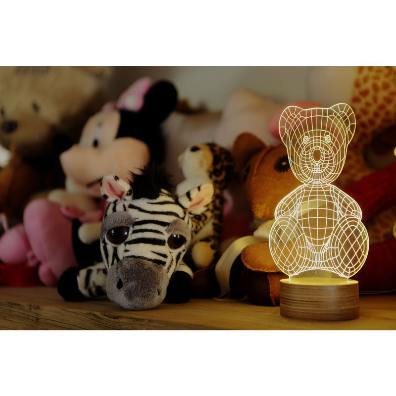 Studio Cheha Teddy Bear LED Table Lamp | Iron/Birch Ch-Bear