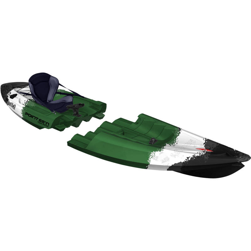Point 65 Tequila! GTX Angler Modular Solo Kayak | Green Camo