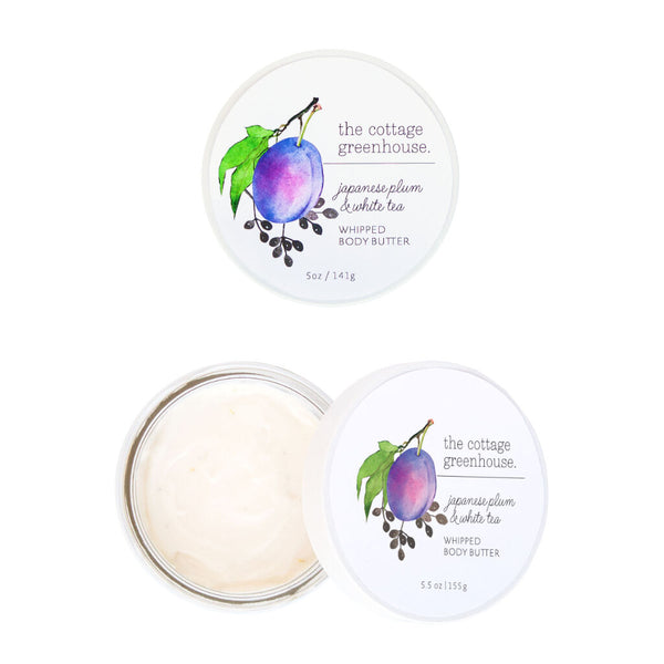 The Cottage Greenhouse Whipped Body Butter | Japanese Plum & White Tea