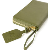 The Horse Block Wallet | Olive/Natural