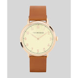 The Horse Heritage Polished Rose Gold Watch | Tan