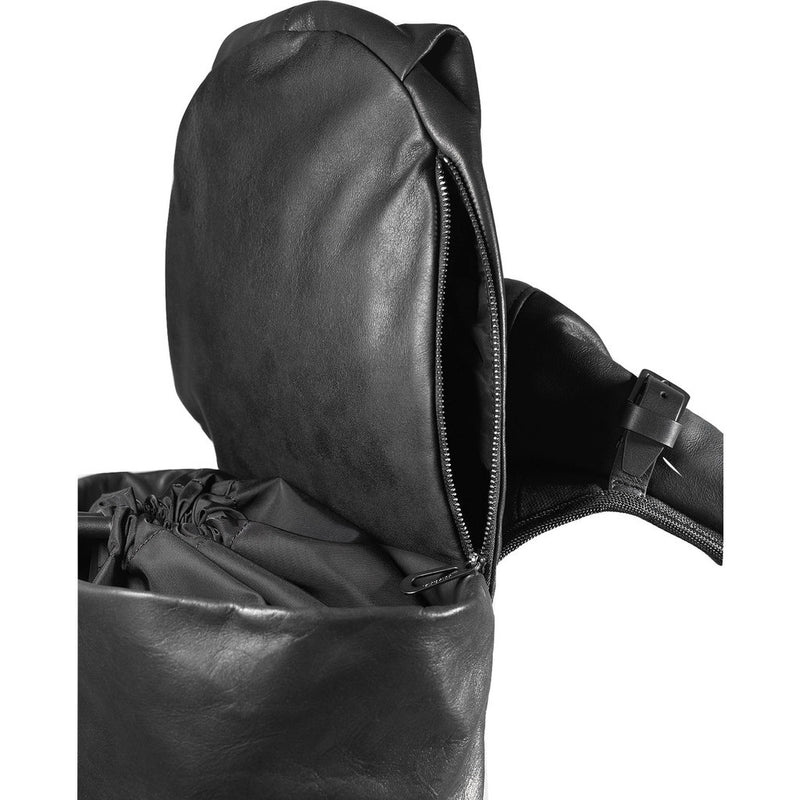 Cote&Ciel Tigris Alias Cowhide Leather Backpack | Agate Black 28461