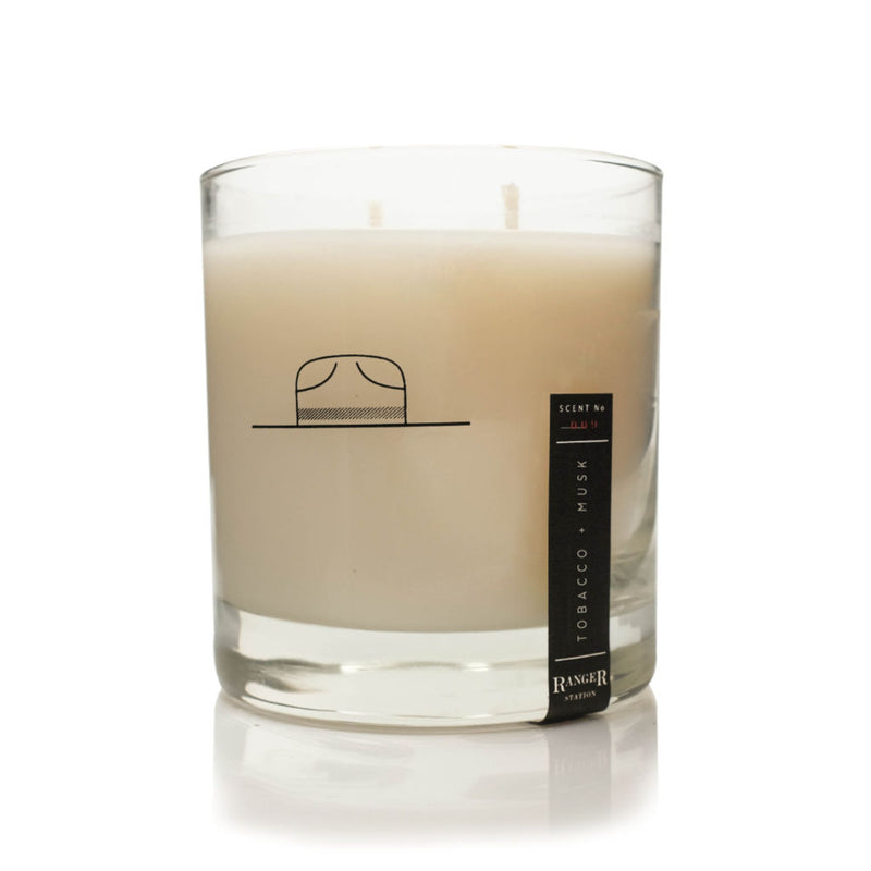 Ranger Station Soy Based Wax Candle | Tobacco + Musk RS_005