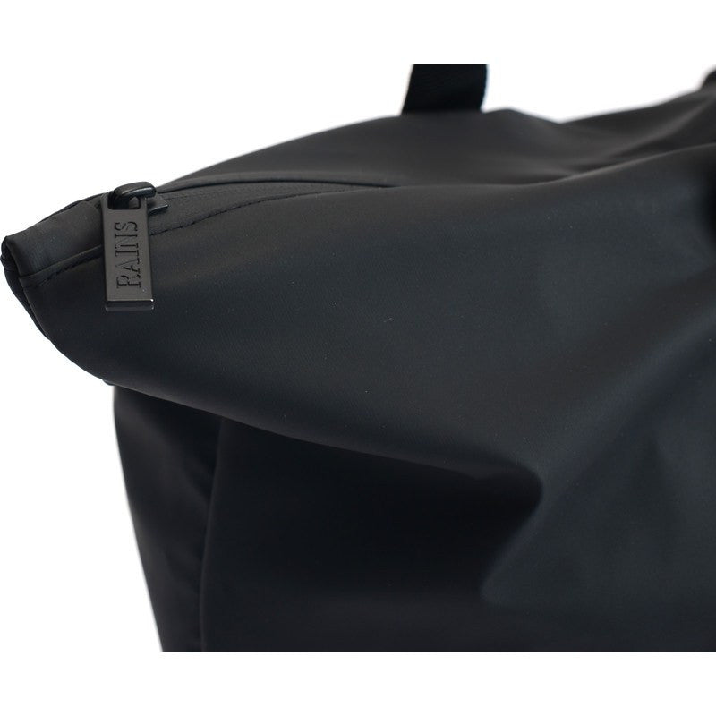 rains black tote backpack RAINS Waterproof Tote Bag Rush Black – Sportique