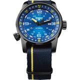 traser H3 Midnight Blue/Yellow P68 Pathfinder Automatic Watch | Textile Strap