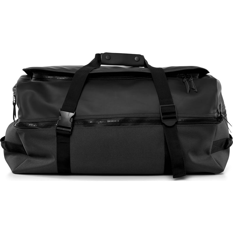 RAINS Large Waterproof Duffel Backpack | Black – Sportique