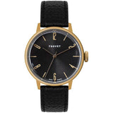 Copy of Tsovet SVT-CN38 Swiss Quartz Gold & Black Watch | Black Leather