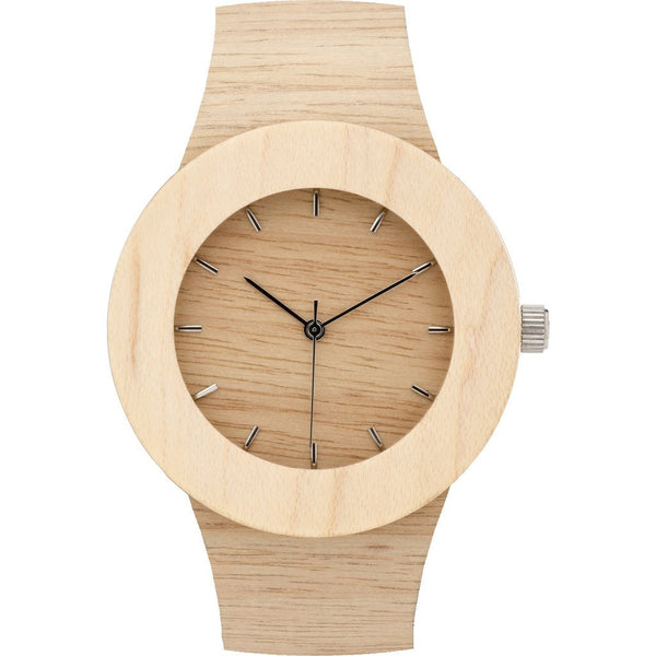 Analog Carpenter Silverheart & Maple Wood Watch | Markings