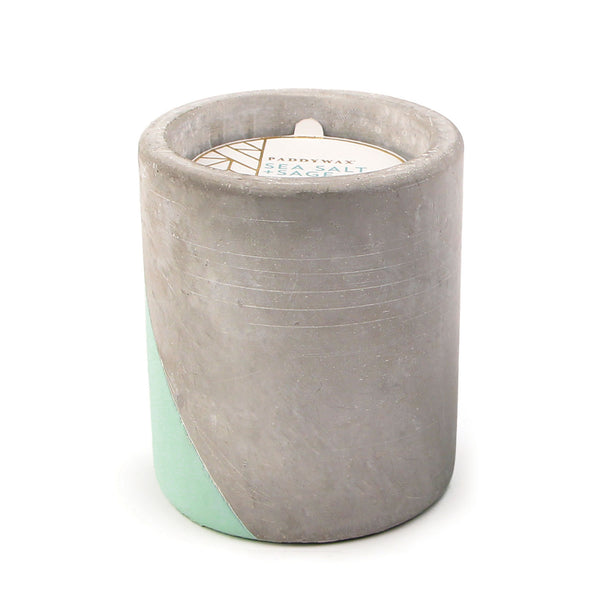 Paddywax Urban Large Candle in Concrete Vessel | Sea Salt + Sage UR13