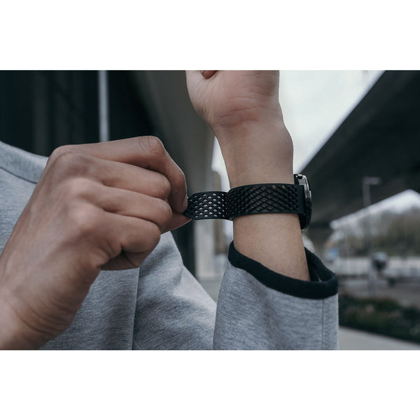 Greyhours x Noomoon Rubber Watch Strap | Black LABB-FKM-BLACK