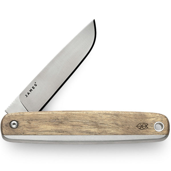 The James Brand The County Knife | White Oak/Stainless