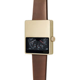 VOID V02 Matte Gold Analogue Watch | Light Brown Leather V02MKII-GO/LB