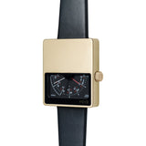 VOID V02MKII Matte Gold Analogue Watch | Black Leather