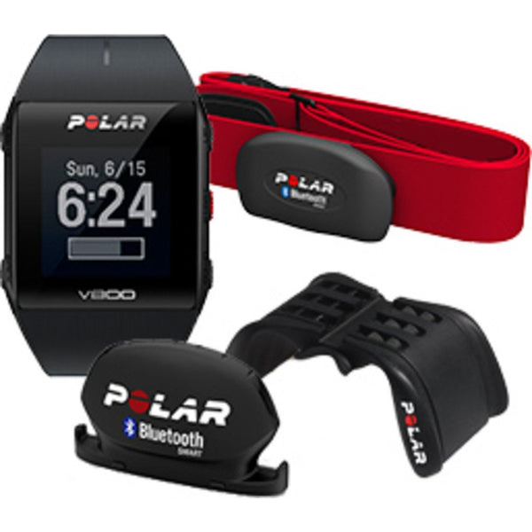 Polar V800 GPS Sport Tracking Watch HR Cycling Bundle | Black