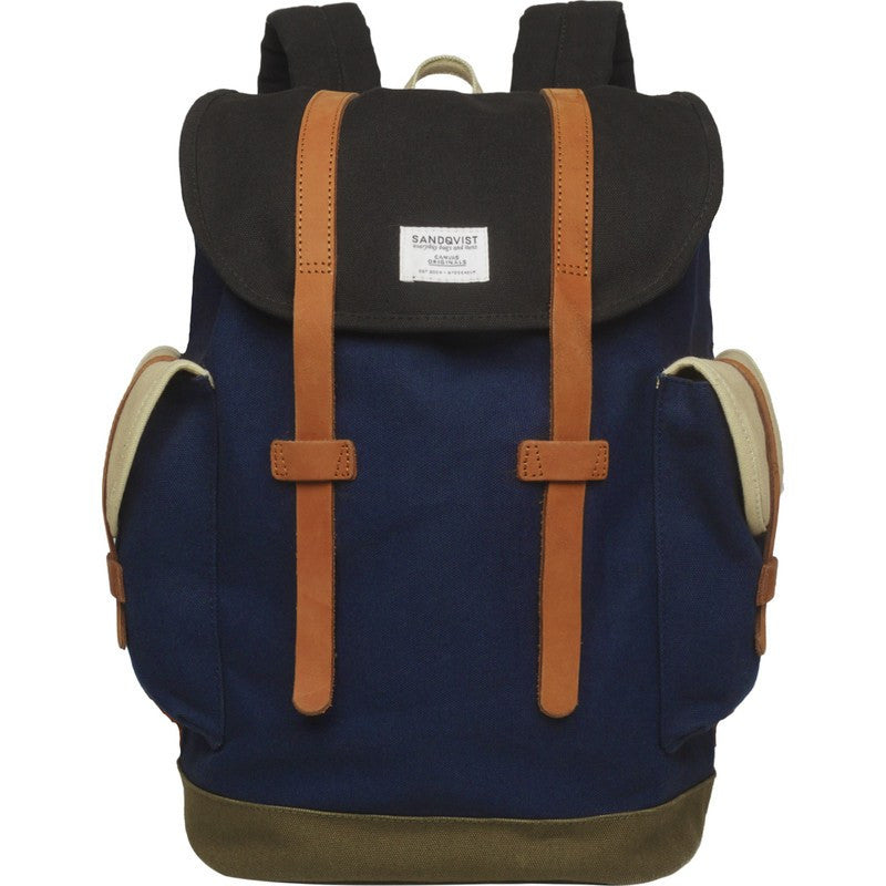 Sandqvist Vidar Backpack | Multi Blue/Black