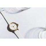 VOID V03P Copper Round Petite White Watch | White Lizard Pattern V03P-CO/WL/WH