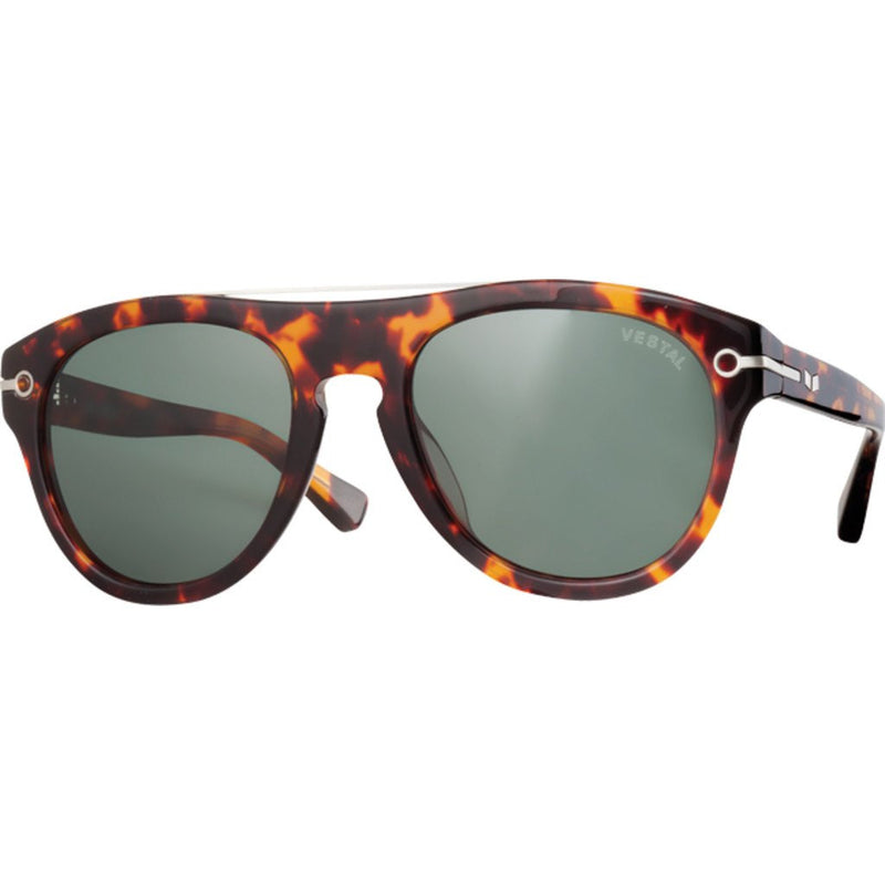 Vestal De Luna Sunglasses | Polished Tortoise/Green/Silver VVDL010