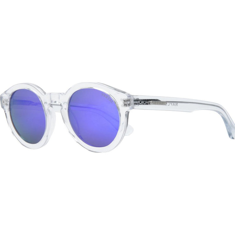 Vestal Naples Sunglasses | Clear/Purple Mirror/Matte White VVNA004