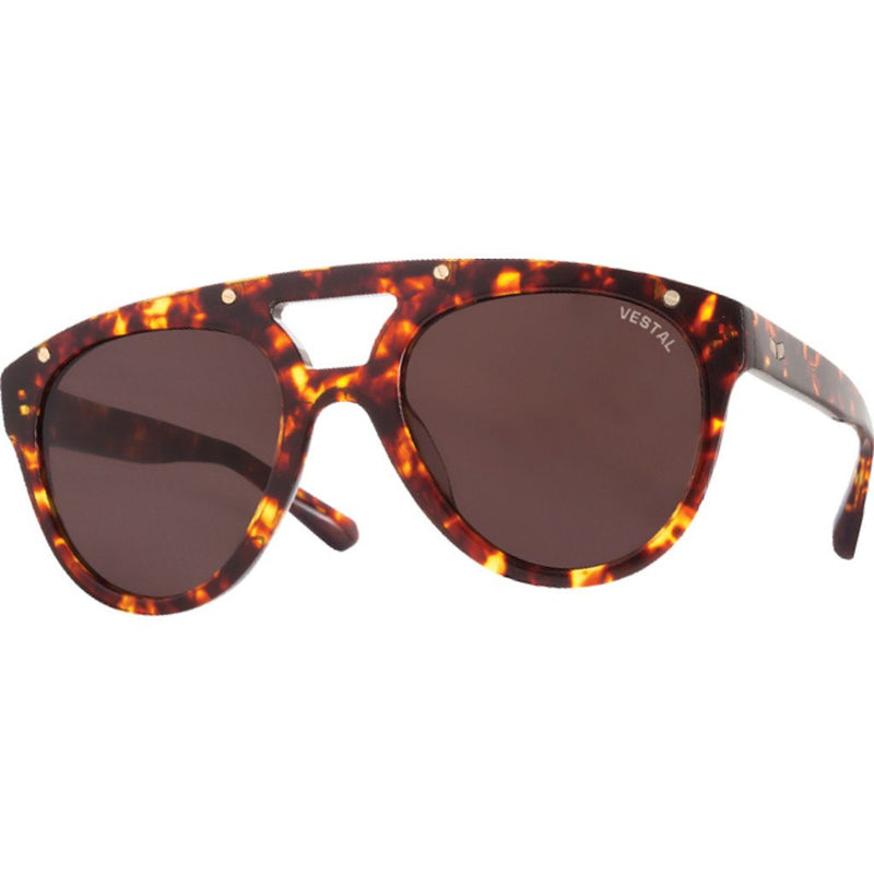 Vestal Salton Sunglasses | Polished Tortoise/Brown/Brushed Gold VVSL002