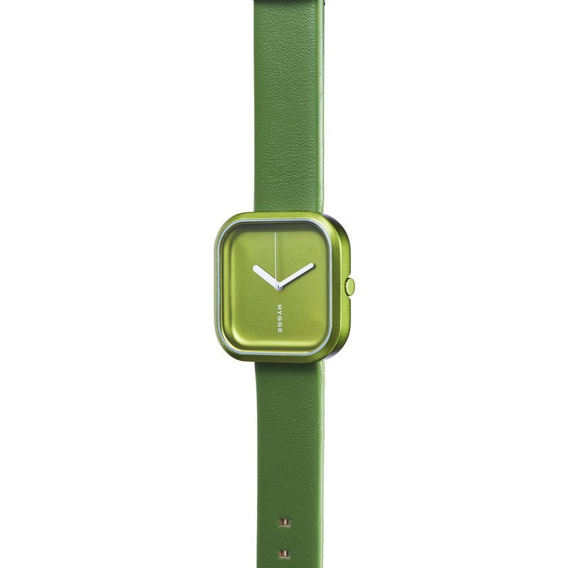 Hygge Väri Forest Green Watch | Green Leather