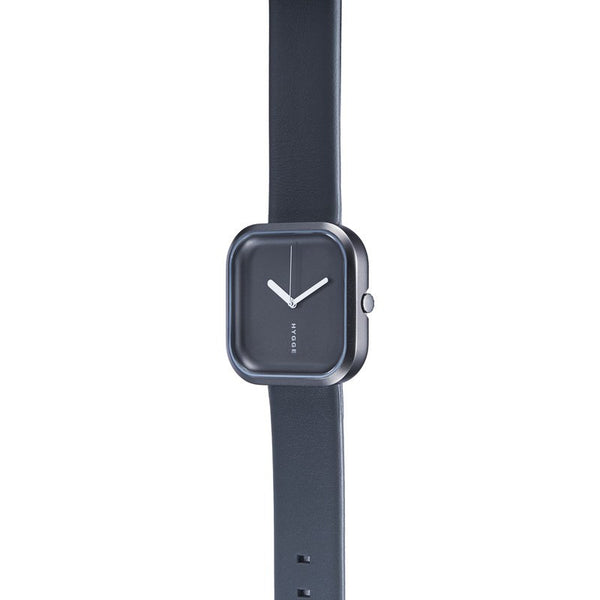 Hygge Väri Stone Grey Watch | Dark Grey Leather