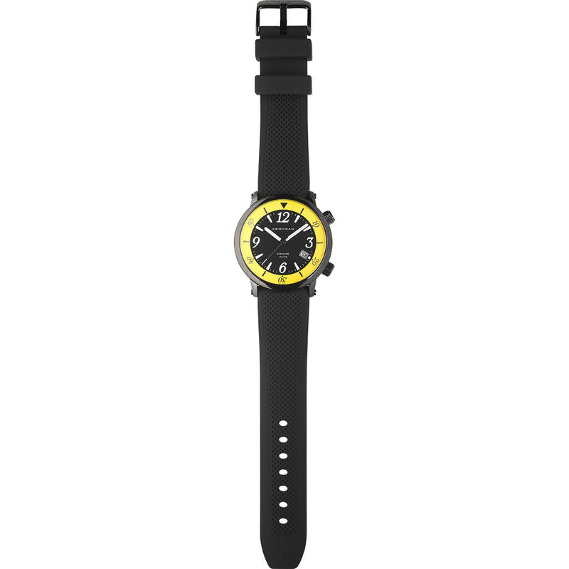 Armogan Syracuse N24 Diving Watch | Yellow/Black Steel SYB22N7Y2