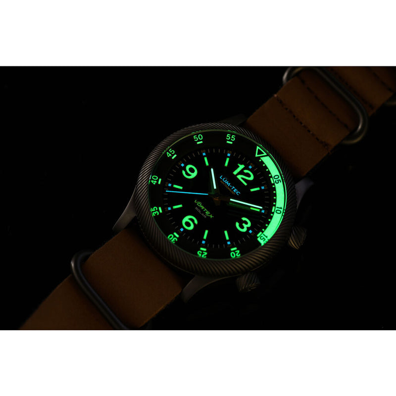Lum-Tec Vortex D4 Solar Watch | Khaki